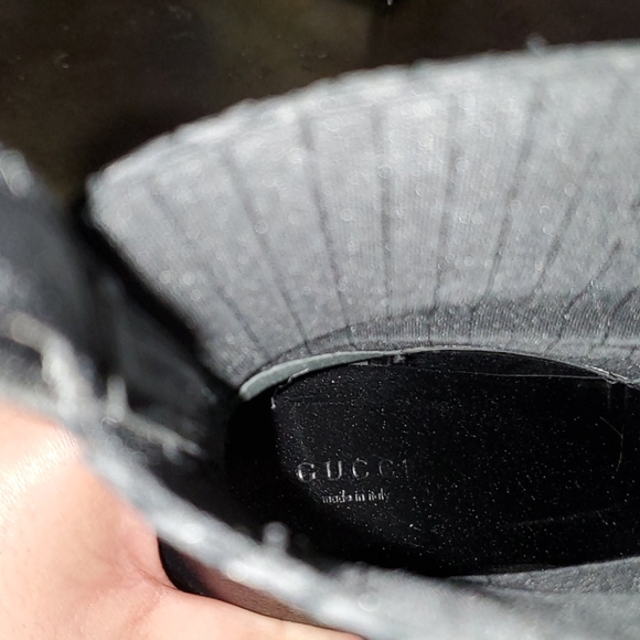 💯Auth GUCCI Womens black bootie, SZ9/39 - Picture 6 of 7